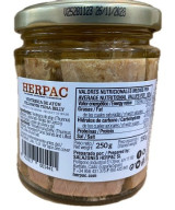 VENTRESCA DE ATÚN DE ALETA AMARILLA EN ACEITE DE OLIVA TARRO 250g. HERPAC BARBATE