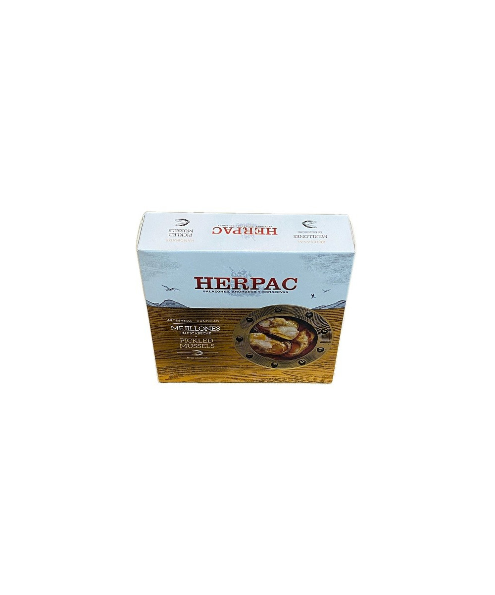MEJILLONES EN ESCABECHE HERPAC 523 G – BARBATE SALAZONES, AHUMADOS Y C