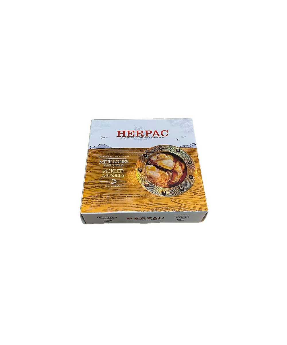 MEJILLONES EN ESCABECHE HERPAC 523 G – BARBATE SALAZONES, AHUMADOS Y C