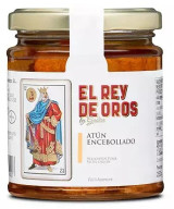 TARRO DE ATÚN ENCEBOLLADO 250 gr. EL REY DE OROS BARBATE