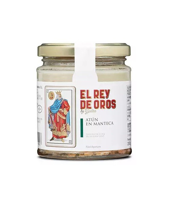 TARRO DE ATÚN EN MANTECA EL REY DE OROS 250 gr 