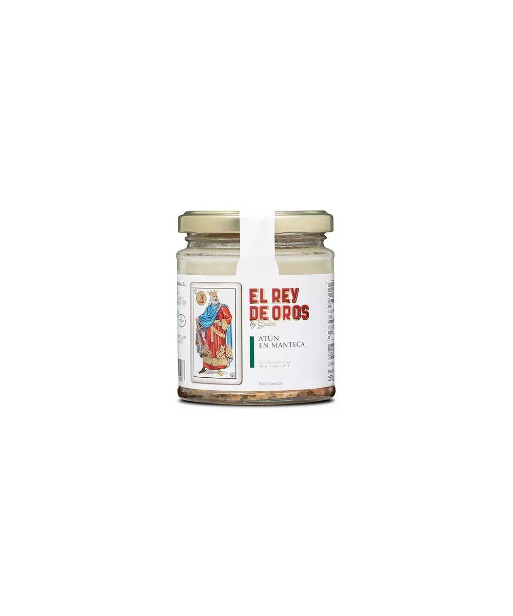 TARRO DE ATÚN EN MANTECA EL REY DE OROS 250 gr 
