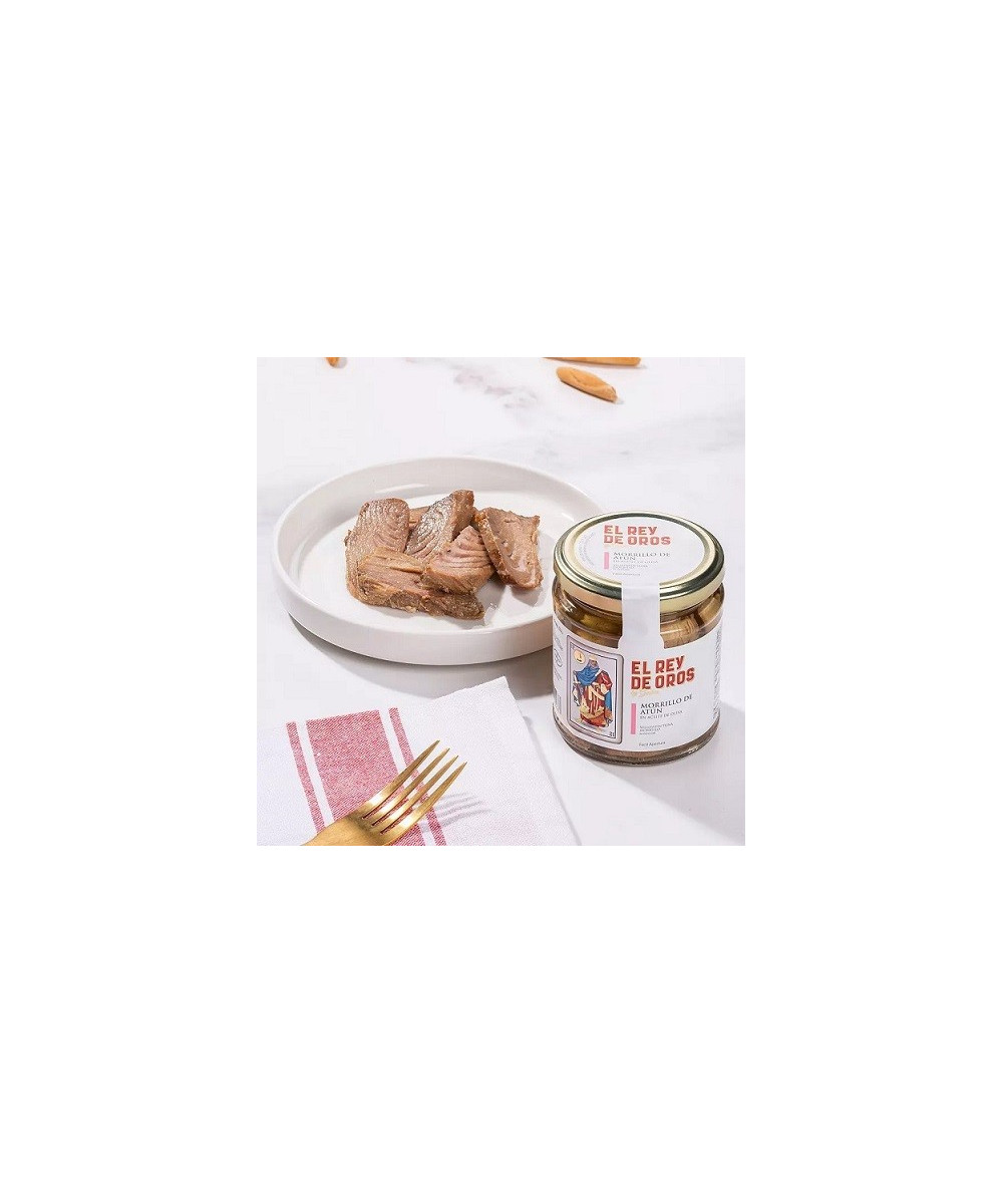 TARRO DE MORRILLO DE ATÚN 250 gr EL REY DE OROS BARBATE