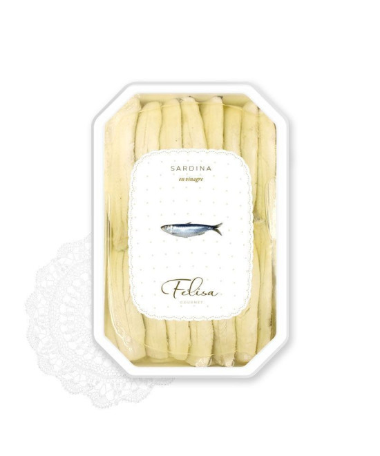 SARDINAS EN VINAGRE BANDEJA 120 gr. FELISA GOURMET BARBATE