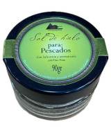 SAL DE HIELO PARA PESCADOS CON SALICORNIA Y AROMATIZADA CON VINO FINO. 90 gr. SALINAS SAN VICENTE
