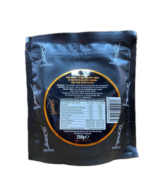 SAL VIRGEN CON TRUFAS NEGRAS 250gr. SALINAS SAN VICENTE SAN FERNANDO