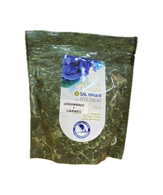 SAL VIRGEN PARA LEGUMBRES Y CARNES 250 gr. SALINAS SAN VICENTE SAN FERNANDO