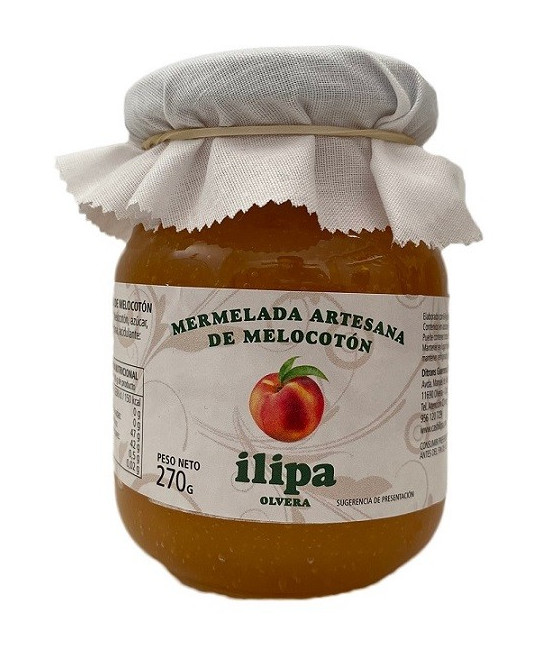 MERMELADA ARTESANA DE MELOCOTÓN ILIPA OLVERA