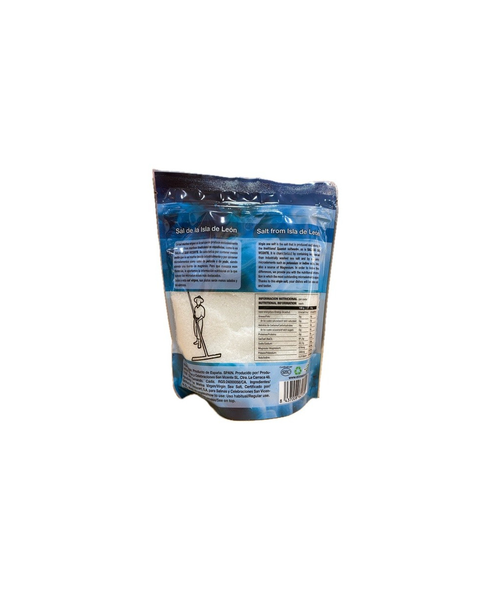 SAL MARINA VIRGEN (FINA) NATURAL Y ECOLÓGICA 750 gr. SALINAS SAN VICENTE SAN FERNANDO