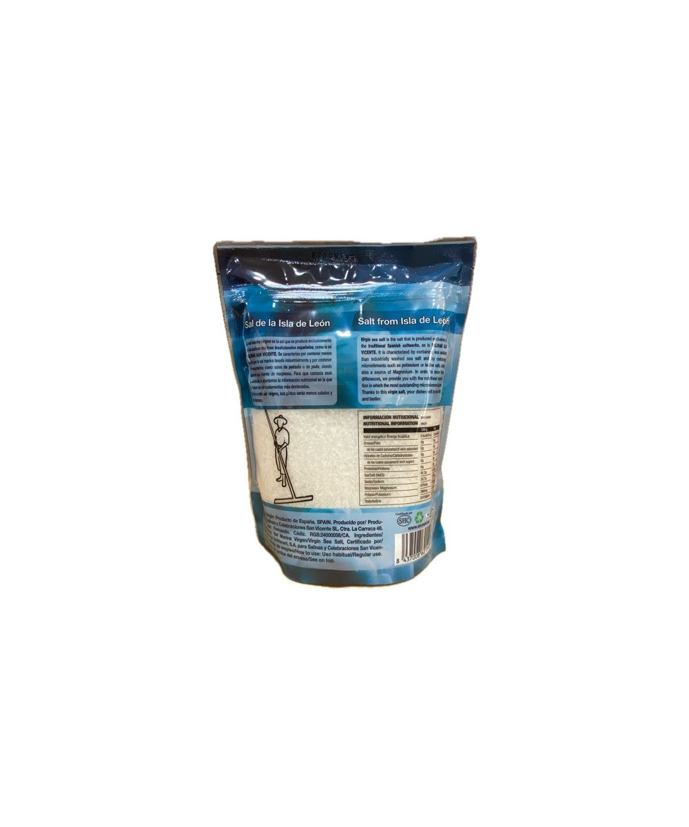 SAL MARINA VIRGEN (GRUESA) NATURAL Y ECOLÓGICA 1 kg. SALINAS SAN VICENTE SAN FERNANDO