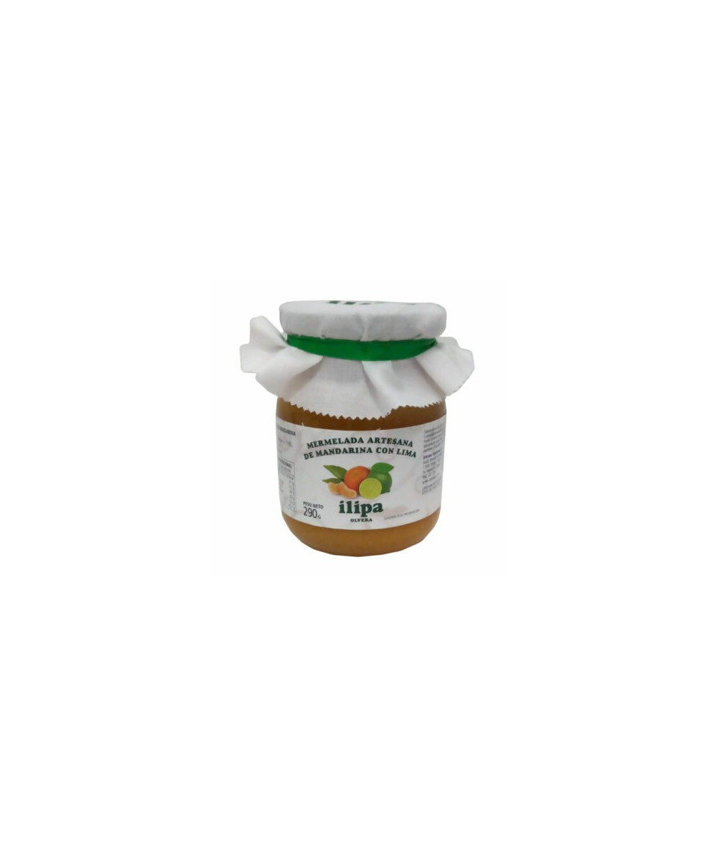 MERMELADA ARTESANA DE MANDARINA CON LIMA 290g ILIPA OLVERA