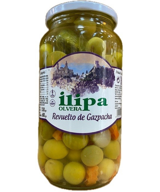ACEITUNAS REVUELTO DE GAZPACHA ILIPA OLVERA TIERRA DE CÁDIZ