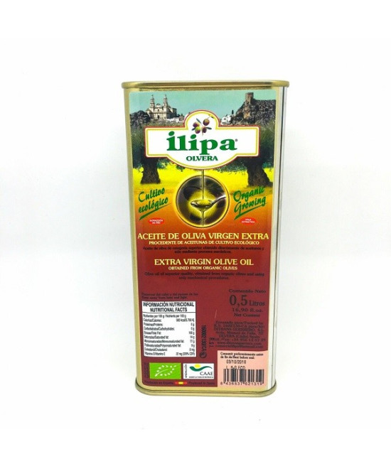 LATA 0,5 L ACEITE DE OLIVA VIERGEN EXTRA ILIPA OLVERA TIERRA DE CÁDIZ