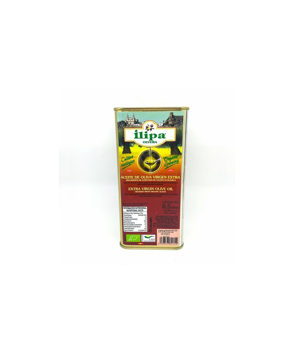 LATA 0,5 L ACEITE DE OLIVA VIERGEN EXTRA ILIPA OLVERA TIERRA DE CÁDIZ