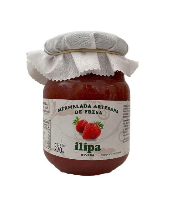 MERMELADA ARTESANA DE FRESA ILIPA OLVERA