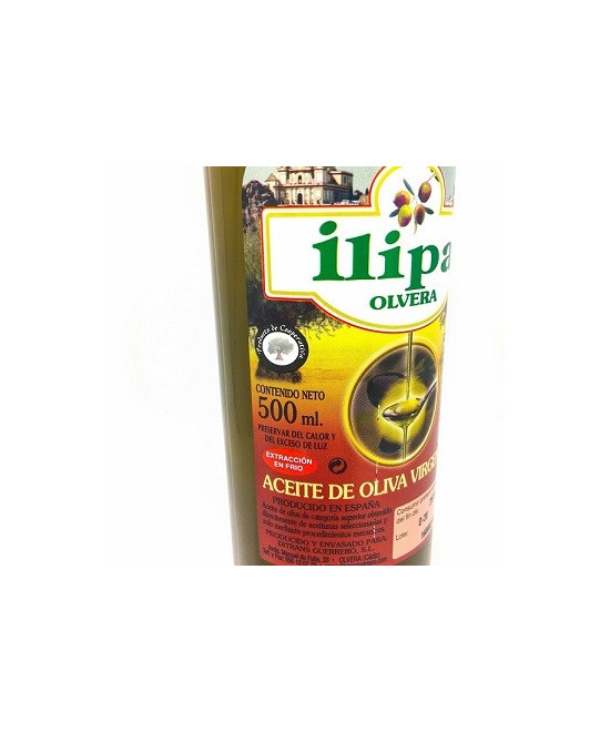 ACEITE DE OLIVA VIRGEN EXTRA 500 ml. ILIPA OLVERA TIERRA DE CÁDIZ