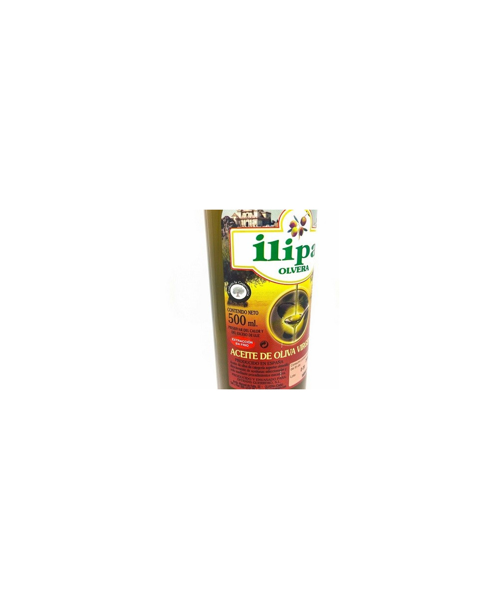 ACEITE DE OLIVA VIRGEN EXTRA 500 ml. ILIPA OLVERA TIERRA DE CÁDIZ