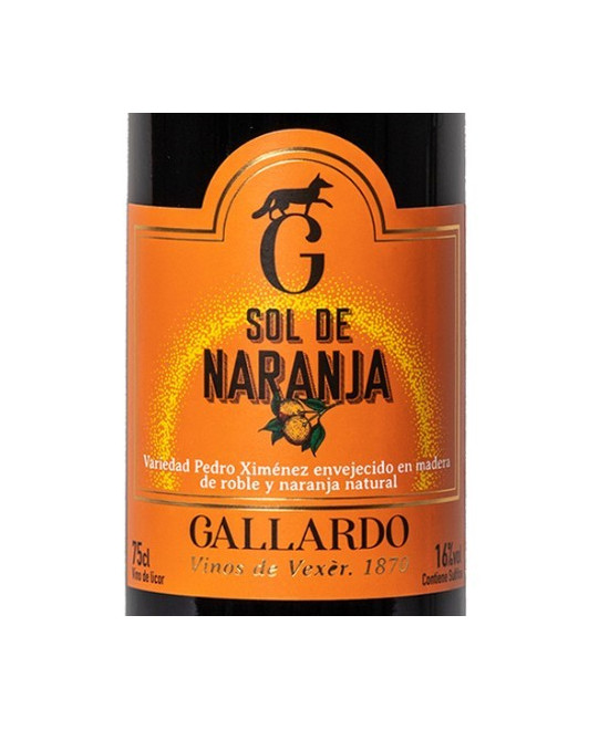 VINO MOSCATEL SOL DE NARANJA 75cl. BODEGAS GALLARDO VEJER