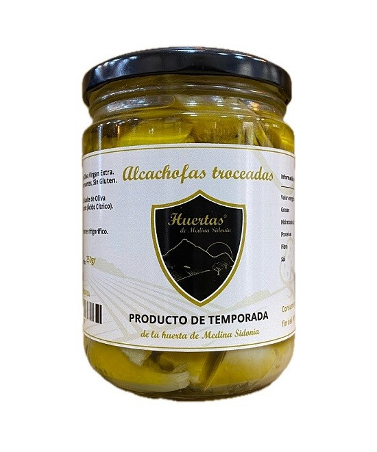 ALCACHOFAS TROCEADAS 420 gr. HUERTAS DE MEDINA SIDONIA
