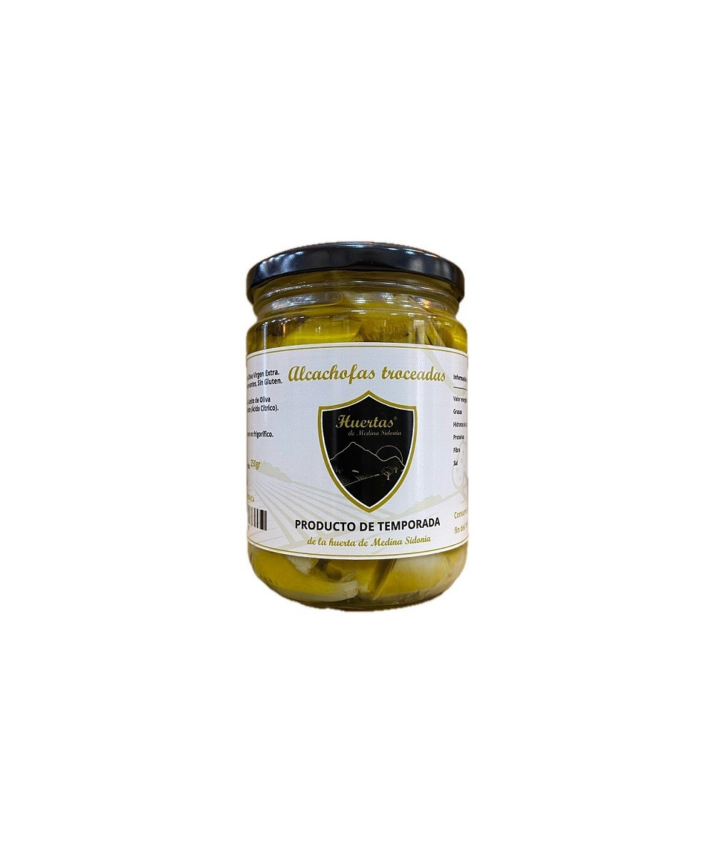 ALCACHOFAS TROCEADAS 420 gr. HUERTAS DE MEDINA SIDONIA