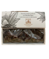 TROZOS DE CASTAÑAS CONFITADAS CON CHOCOLATE NEGRO 150 gr
