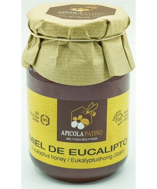 MIEL DE EUCALIPTO TARRO 500 gr. APICOLA PATIÑO CONIL CÁDIZ