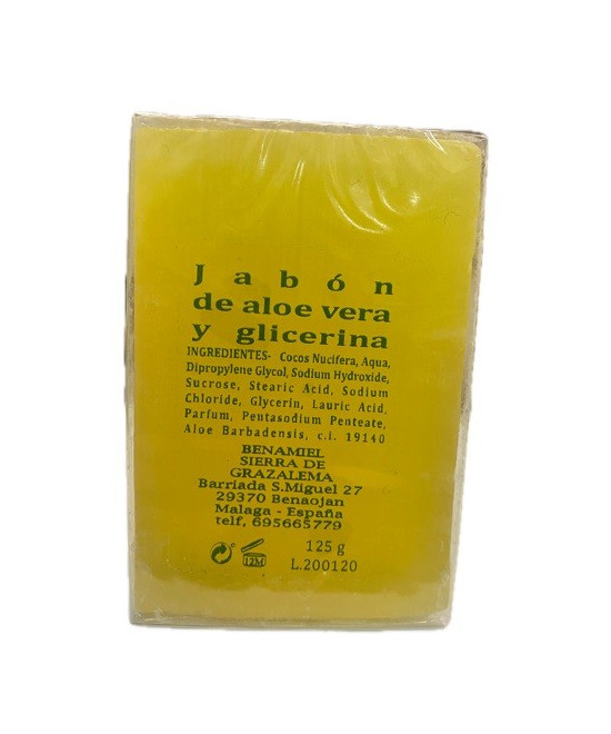 JABÓN DE ALOE VERA Y GLICERINA 125g BENAMIEL SIERRA DE GRAZALEMA