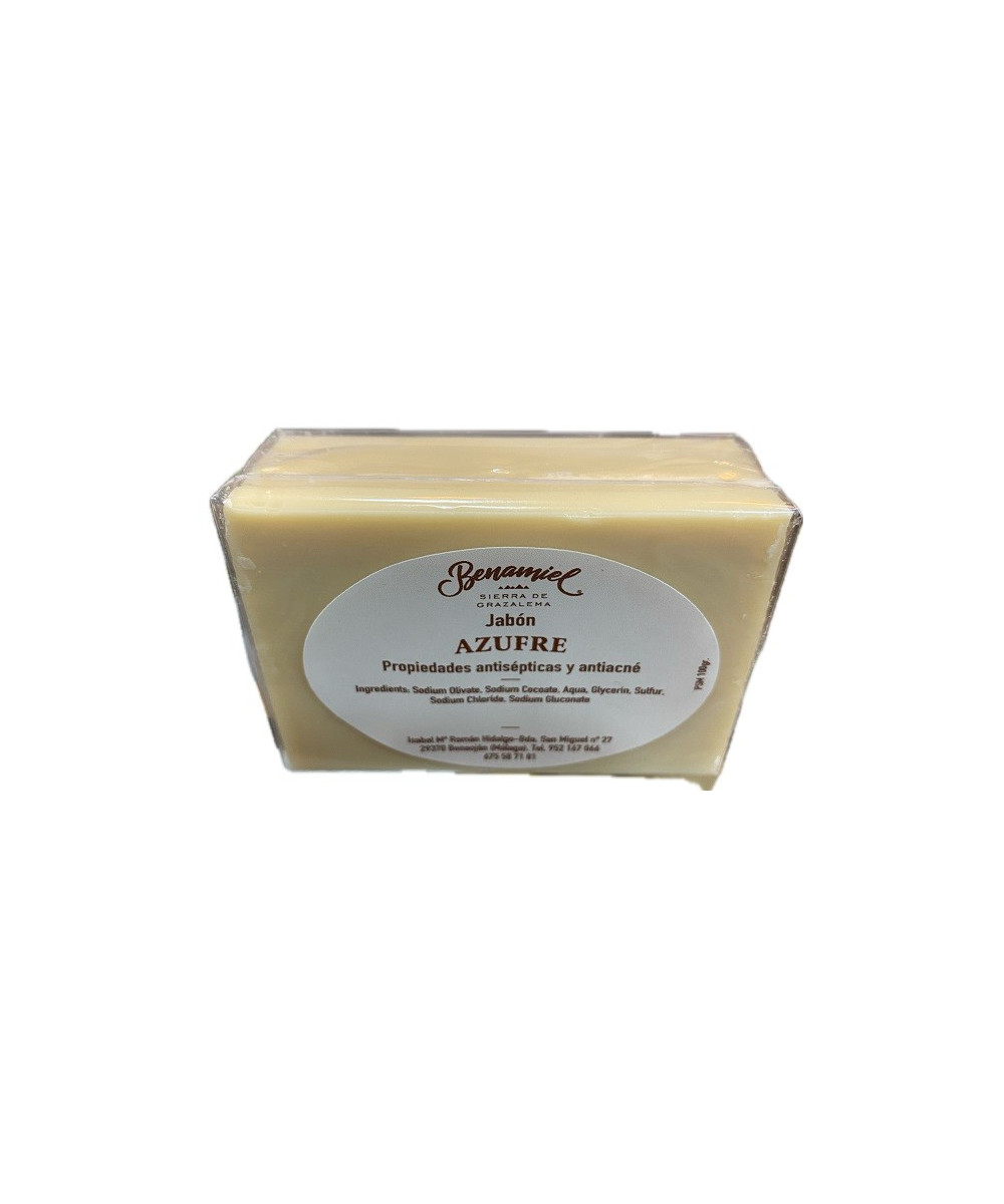 JABÓN DE AZUFRE 100G BENAMIEL PIEL GRASA ACNÉ ANTISÉPTICO SIERRA DE GRAZALEMA