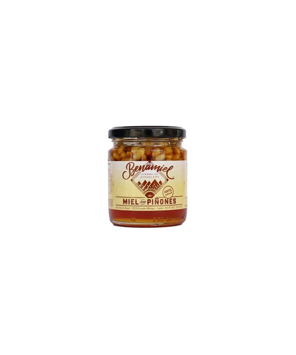 MIEL CON PIÑONES TARRO 280g. BENAMIEL SIERRA DE GRAZALEMA