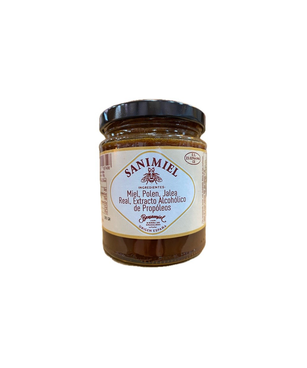 SANIMIEL 290G MIEL, POLEN, JALEA REAL Y PROPÓLEOS BENAMIEL – AIRES DE CÁDIZ