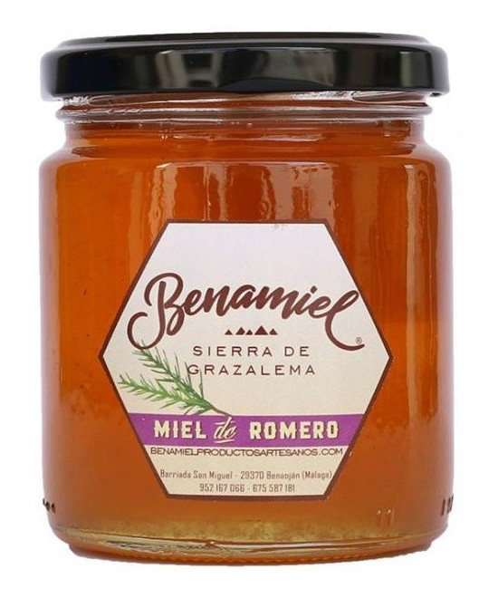 TARRO MIEL DE ROMERO 480g. BENAMIEL SIERRA DE GRAZALEMA