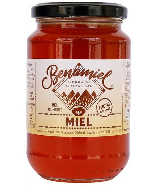 TARRO MIEL MIL FLORES 480g BENAMIEL SIERRA DE GRAZALEMA