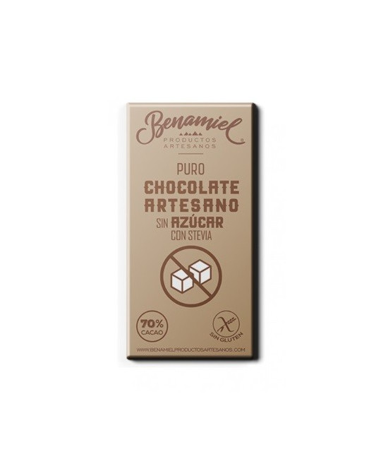 CHOCOLATE ARTESANO CON STEVIA 115g. BENAMIEL SIERRA DE GRAZALEMA