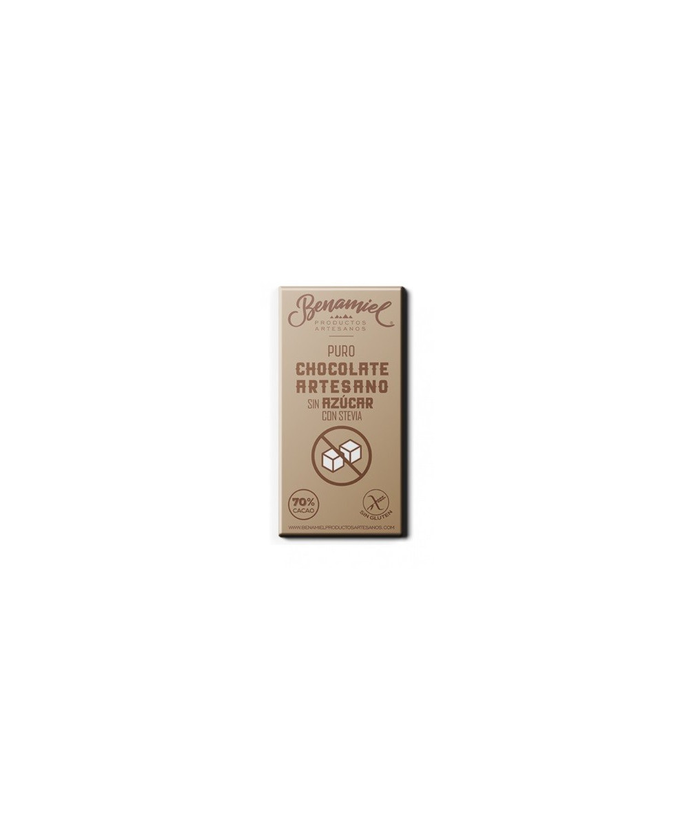 CHOCOLATE ARTESANO CON STEVIA 115g. BENAMIEL SIERRA DE GRAZALEMA
