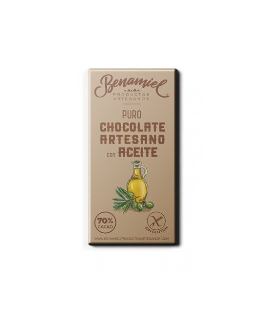 CHOCOLATE ARTESANO CON ACEITE 115g. BENAMIEL SIERRA DE GRAZALEMA