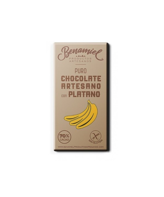 CHOCOLATE ARTESANO CON PLÁTANO 115g. BENAMIEL SIERRA DE GRAZALEMA