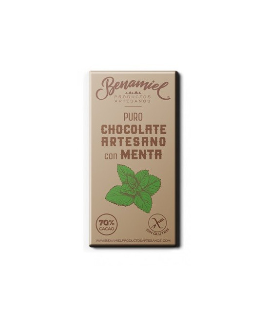 CHOCOLATE ARTESANO CON MENTA 115g. BENAMIEL SIERRA DE GRAZALEMA