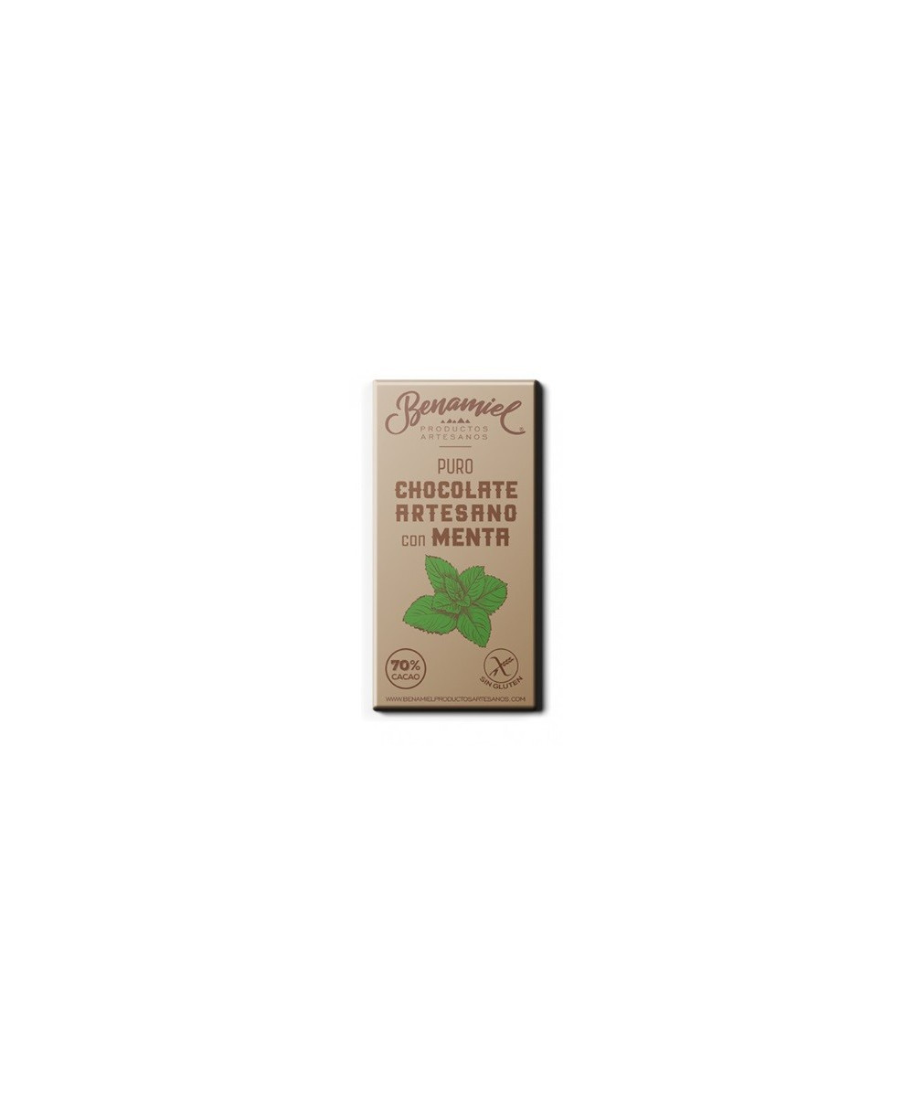 CHOCOLATE ARTESANO CON MENTA 115g. BENAMIEL SIERRA DE GRAZALEMA