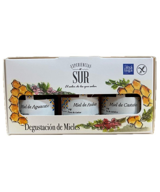 ESTUCHE DEGUSTACIÓN 3 MIELES DE 50 g. EXPERIENCIAS DEL SUR