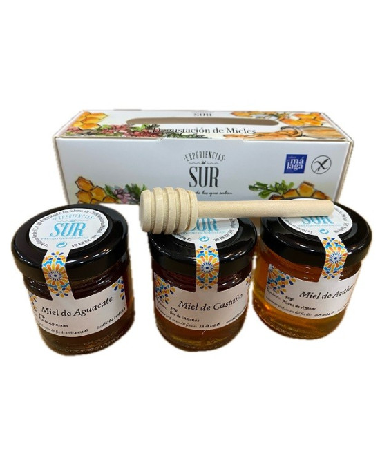 ESTUCHE DEGUSTACIÓN 3 MIELES DE 50 g. EXPERIENCIAS DEL SUR