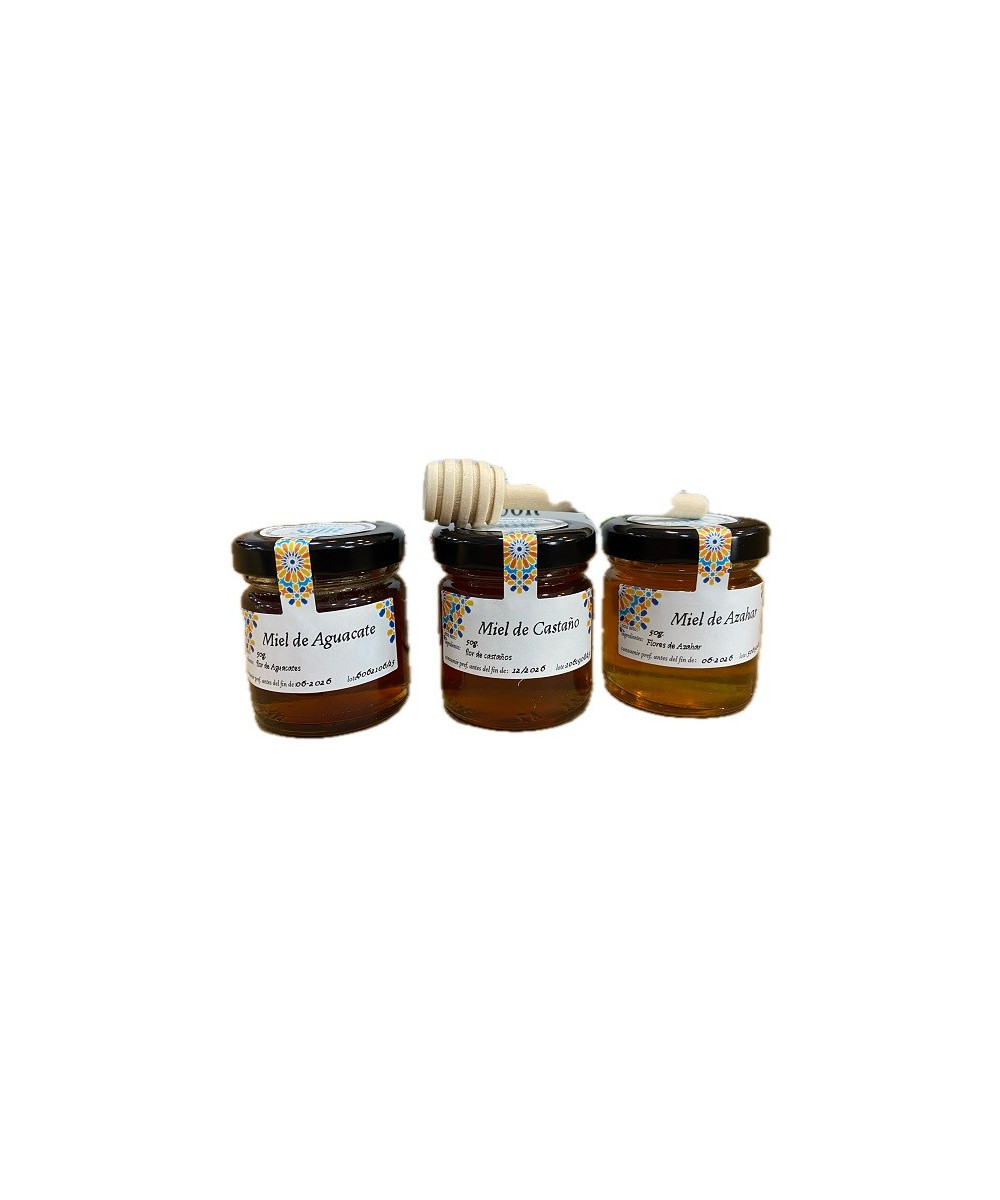 ESTUCHE DEGUSTACIÓN 3 MIELES DE 50 g. EXPERIENCIAS DEL SUR