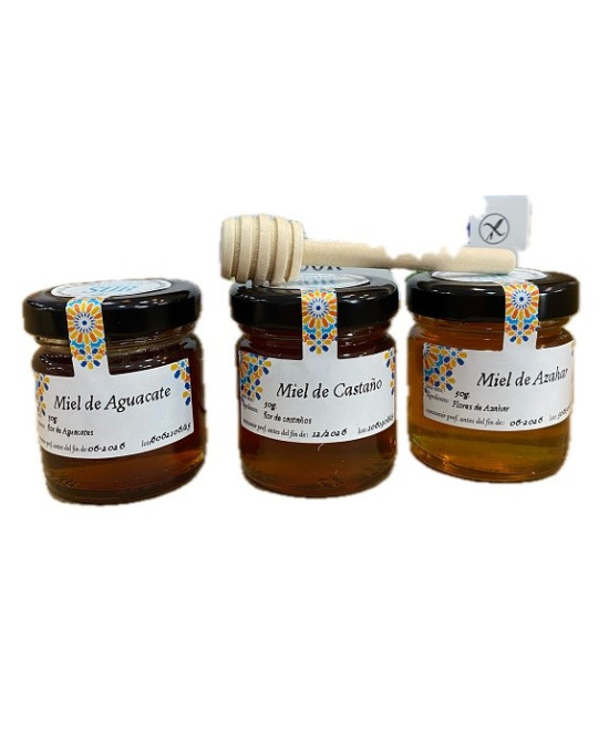 ESTUCHE DEGUSTACIÓN 3 MIELES DE 50 g. EXPERIENCIAS DEL SUR