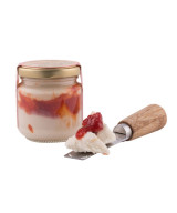 CREMA DE QUESO CON PIMIENTOS ASADOS CARAMELIZADOS EL BOSQUEÑO TARRO  130 gr. 