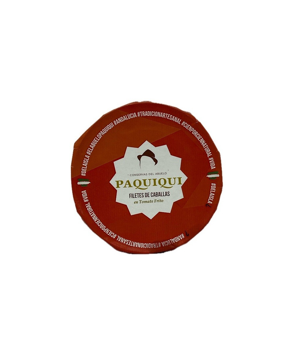 FILETES DE CABALLA EN TOMATE FRITO CONSERVAS DEL ABUELO PAQUIQUI  580g