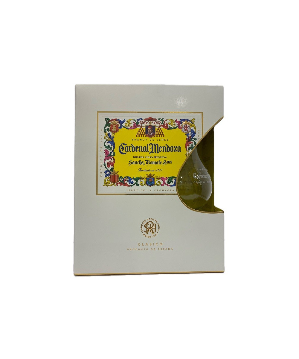 CARDENAL MENDOZA BRANDY DE JEREZ SOLERA GRAN RESERVA 0.7 cl + COPA SANCHEZ ROMATE HNOS