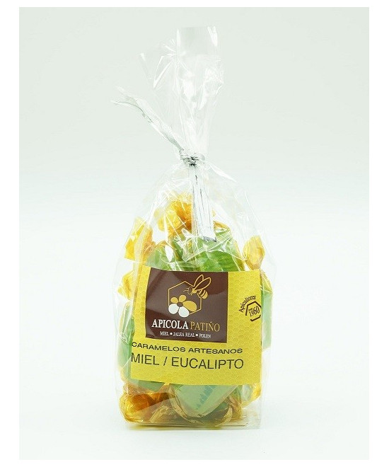 CARAMELOS ARTESANOS MIEL Y EUCALIPTO 100gr APICOLA PATIÑO CONIL CÁDIZ