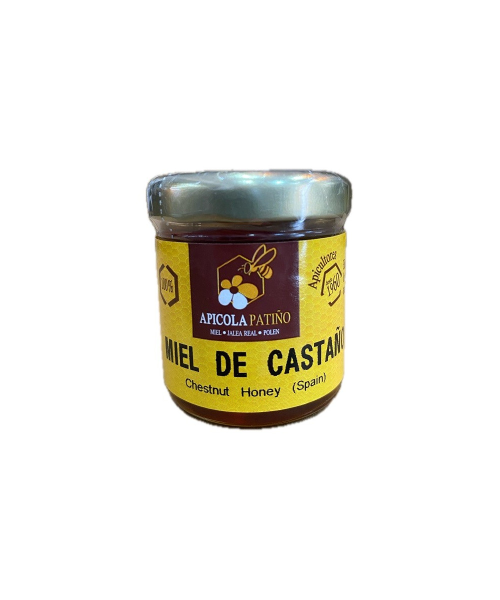 MIEL DE CASTAÑO APÍCOLA PATIÑO 60 G – TARRO ARTESANAL DE CONIL (CÁDIZ)