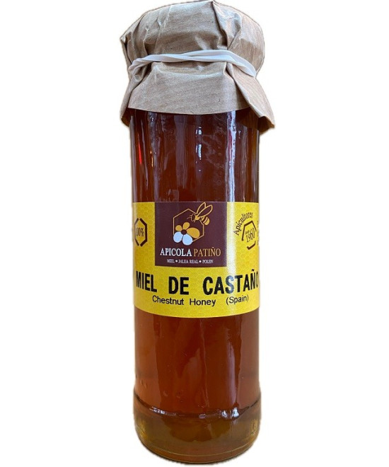 MIEL DE CASTAÑO GOURMET APÍCOLA PATIÑO 150 G – ARTESANAL DE CONIL (CÁDIZ)