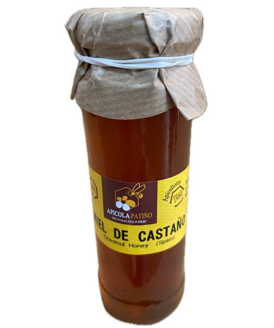 MIEL DE CASTAÑO GOURMET APÍCOLA PATIÑO 150 G – ARTESANAL DE CONIL (CÁDIZ)