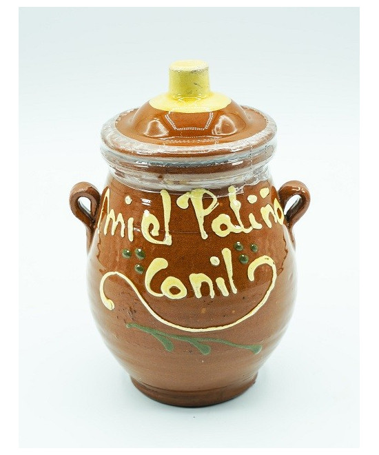 TINAJA DE BARRO 500 gr. MIEL MIL FLORES 100% NATURAL APICOLA PATIÑO